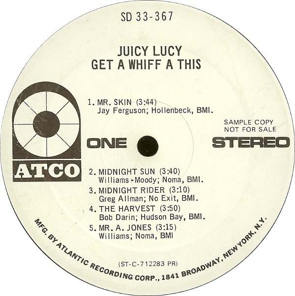 Juicy Lucy - Get A Whiff A This