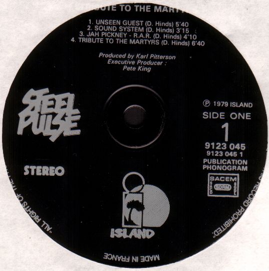 Steel Pulse - Tribute To The Martyrs