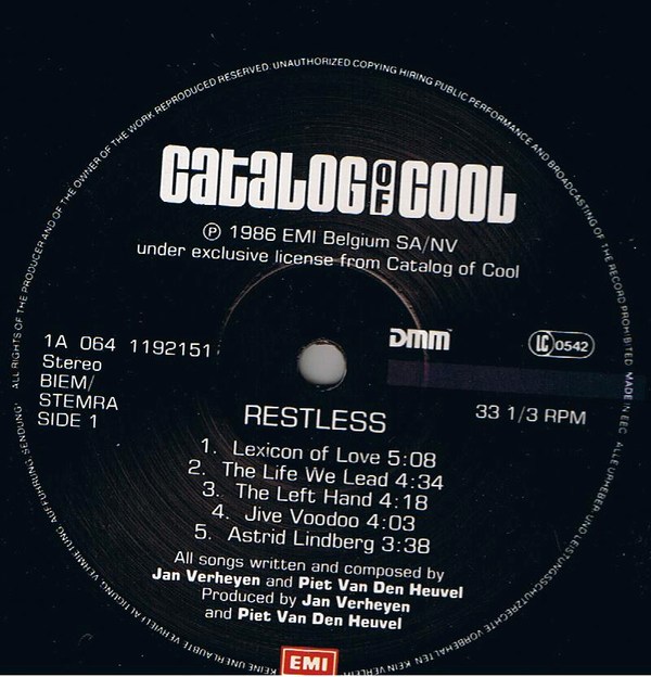 Catalog Of Cool -  Restless