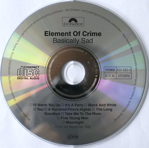 Element Of Crime  - Basically Sad