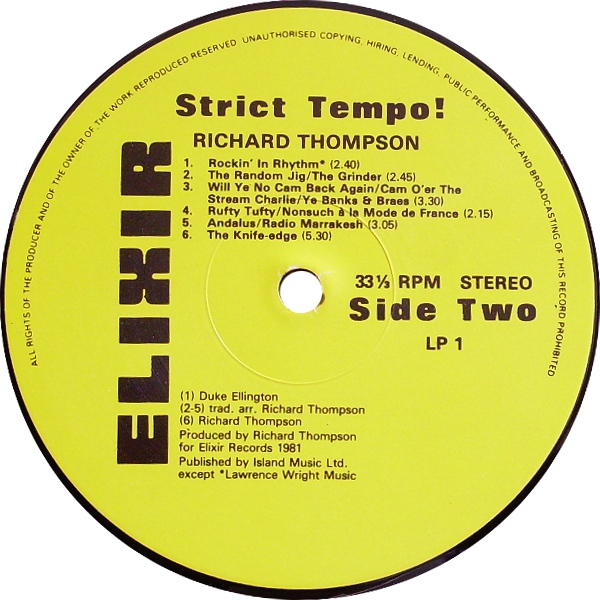 Richard Thompson - Strict Tempo!