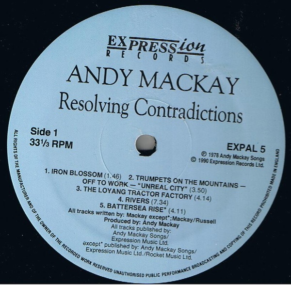 Andy Mackay - Resolving Contradictions