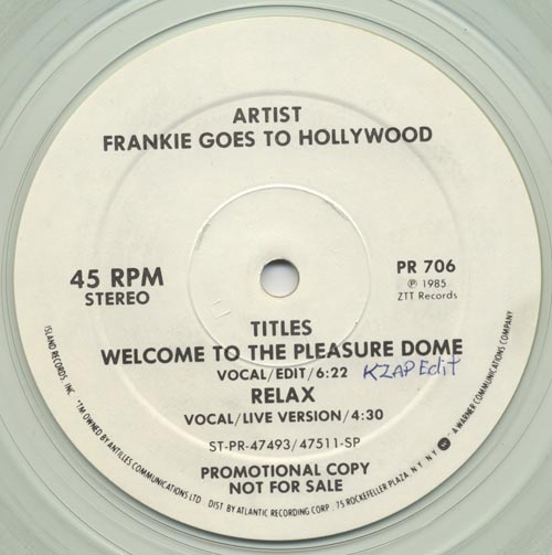 Frankie Goes To Hollywood - Welcome To The Pleasure Dome