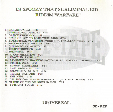 DJ Spooky That Subliminal Kid - Riddim Warfare