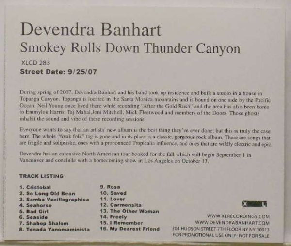 Devendra Banhart - Smokey Rolls Down Thunder Canyon