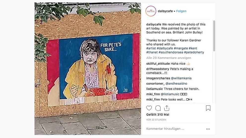 Pete Doherty Fruhstucksrekord In Margate Jetzt Wird Er Zum Streetart Star