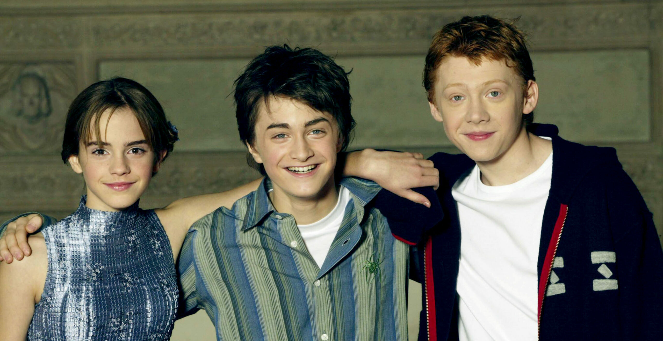 Emma Watson, Daniel Radcliffe und Rupert Grint 2002