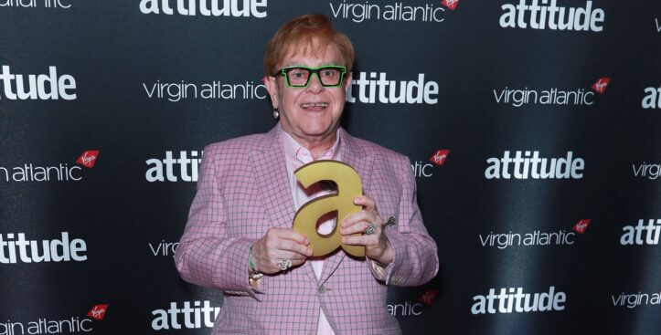 Sir Elton John posiert bei den Virgin Atlantic Attitude Awards 2024, 9. Oktober 2024, London