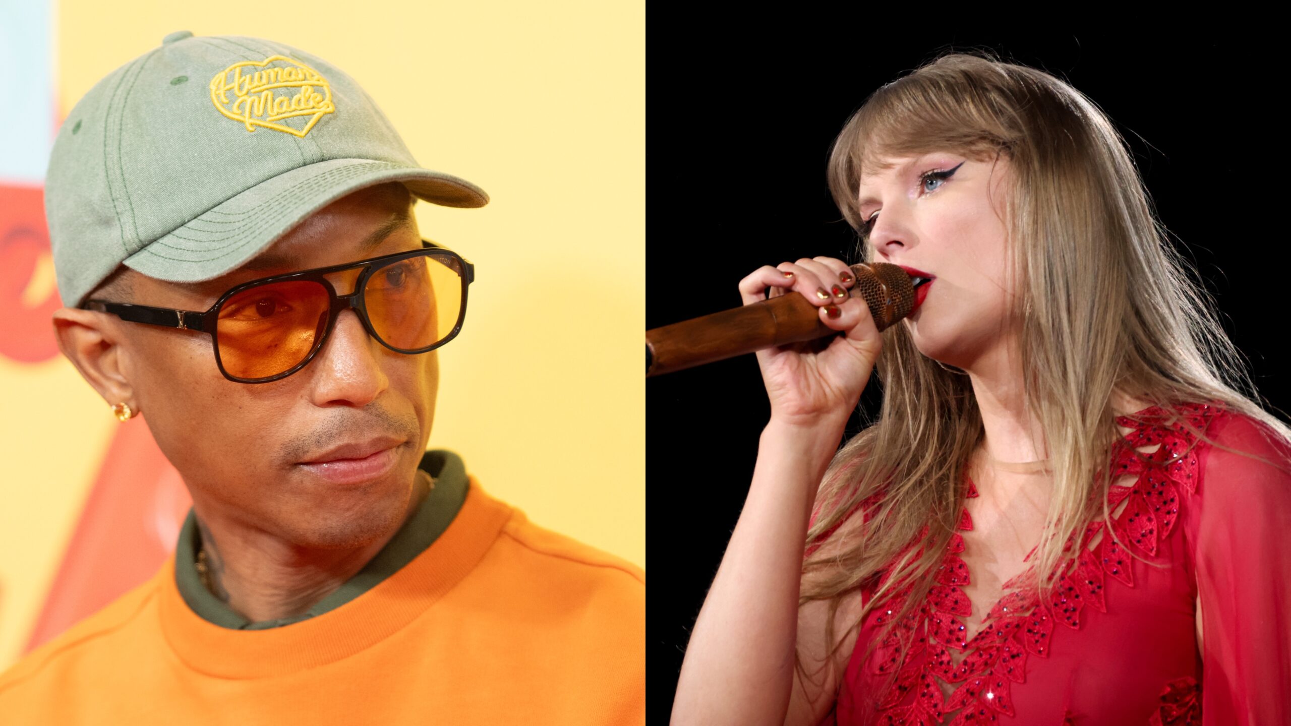 Pharrell Williams (l.) / Taylor Swift (r.)