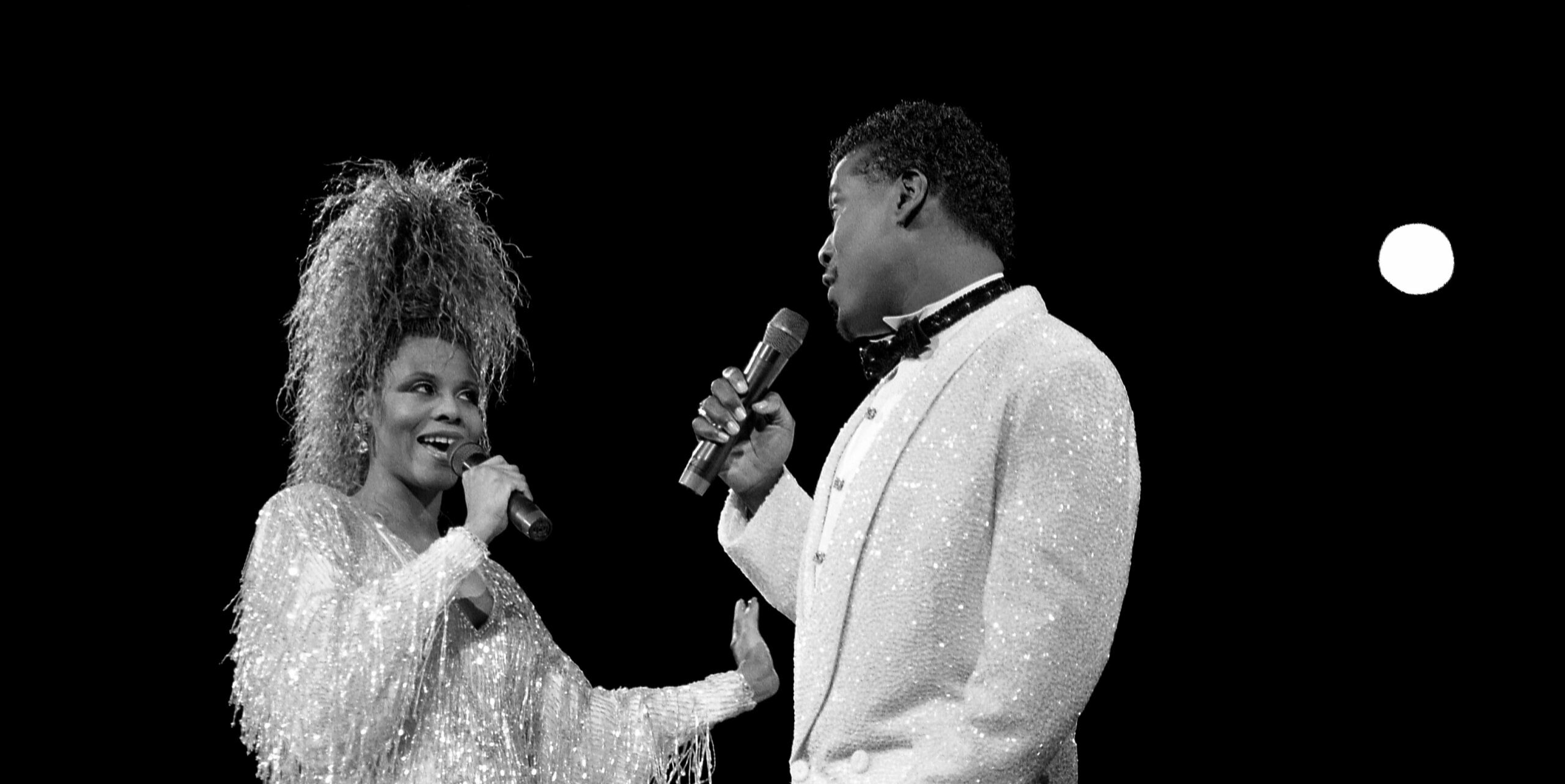 Alfa Anderson (l.) und Luther Vandross (r.), 1987