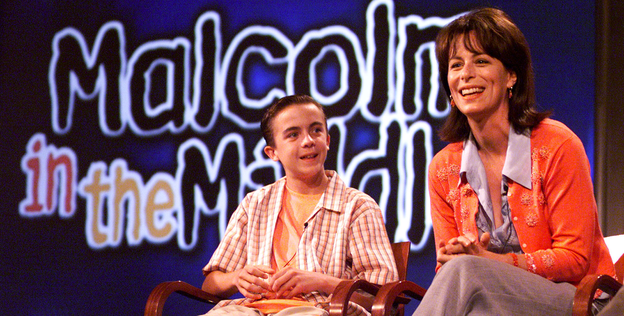 Frankie Muniz (links) und Jane Kaczmarek, 2000