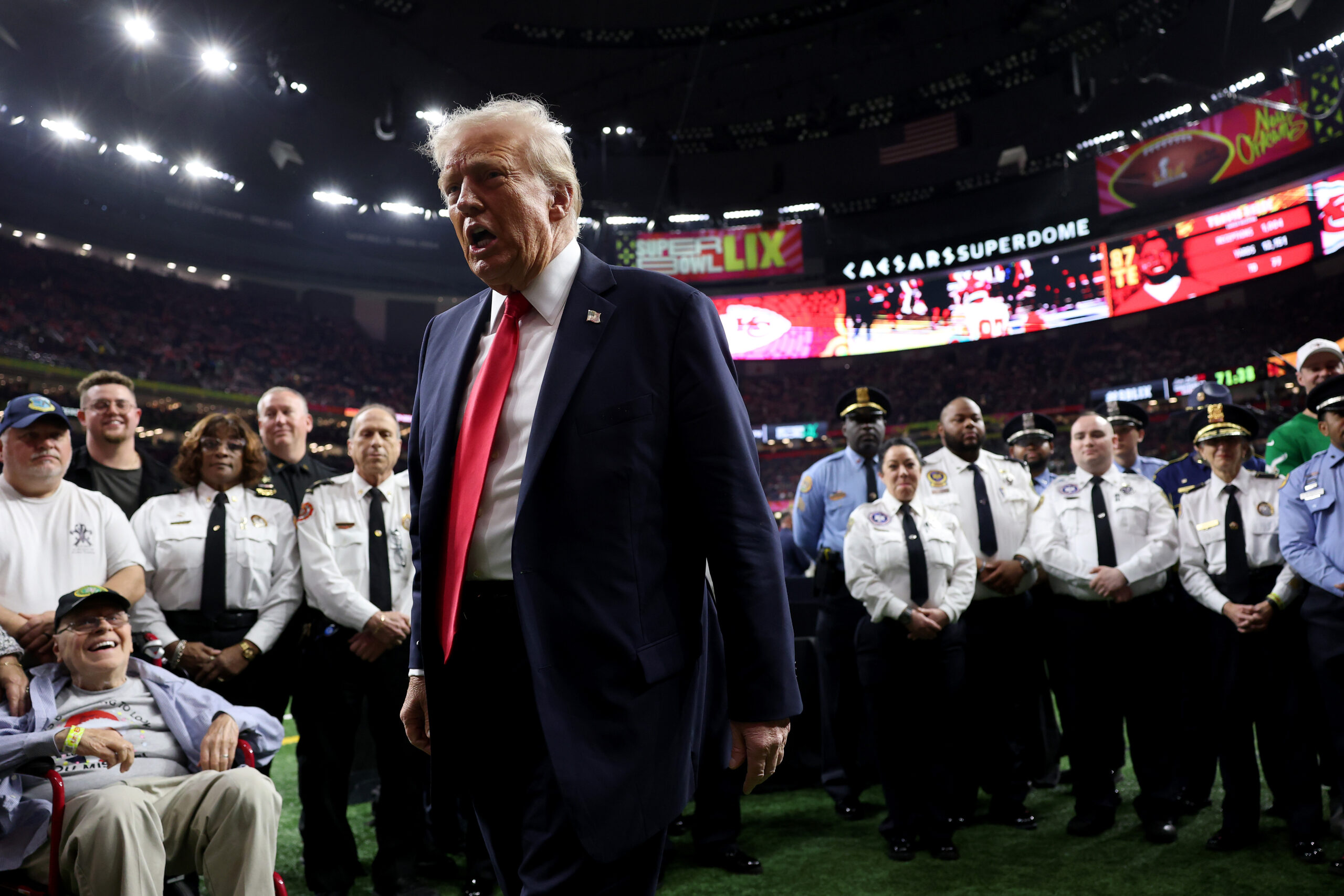 Super Bowl 2025: Donald Trump macht sich über Taylor Swift lustig