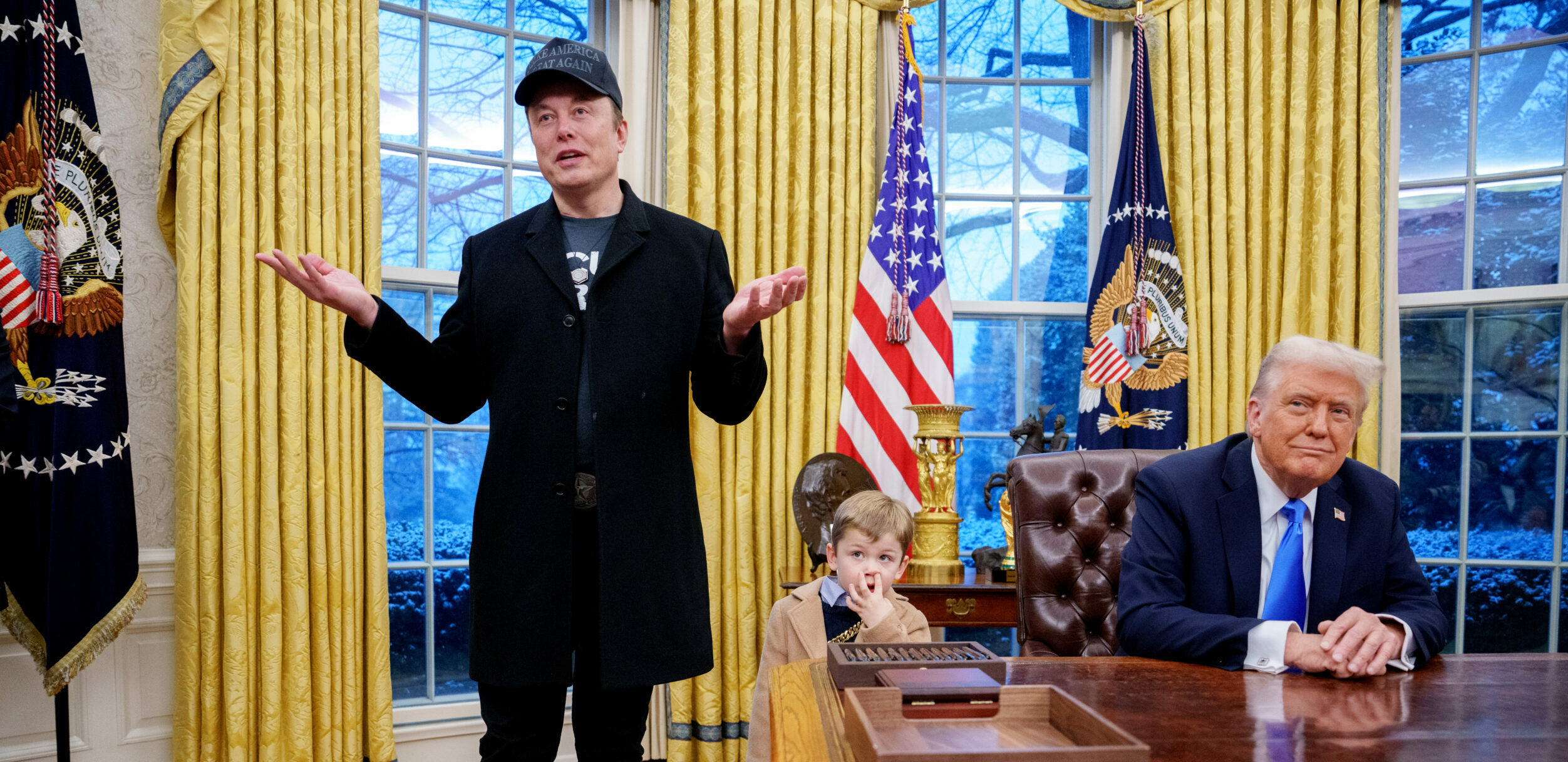 Elon Musk nimmt sein Kind mit zu Trump – gegen Grimes‘ Willen